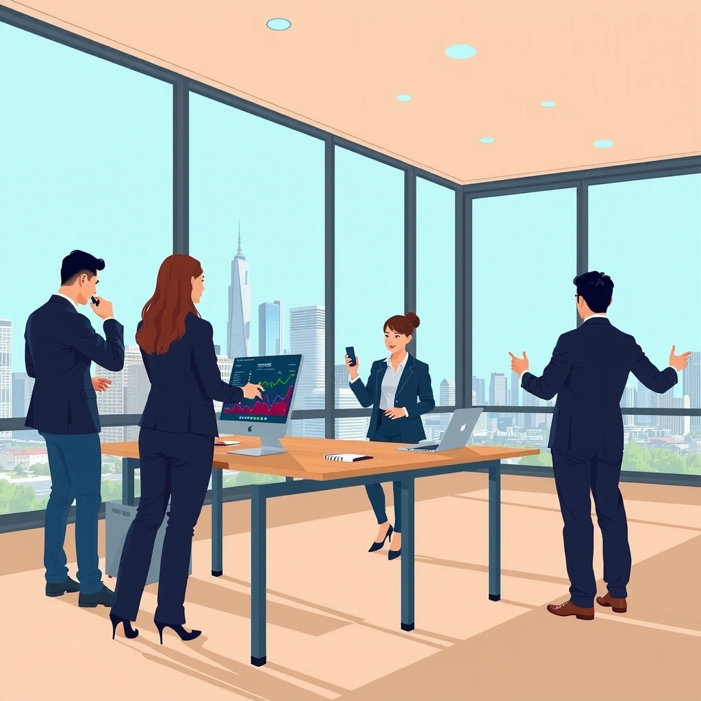 Professional marketing team analyzing data and strategy for Philippine businesses